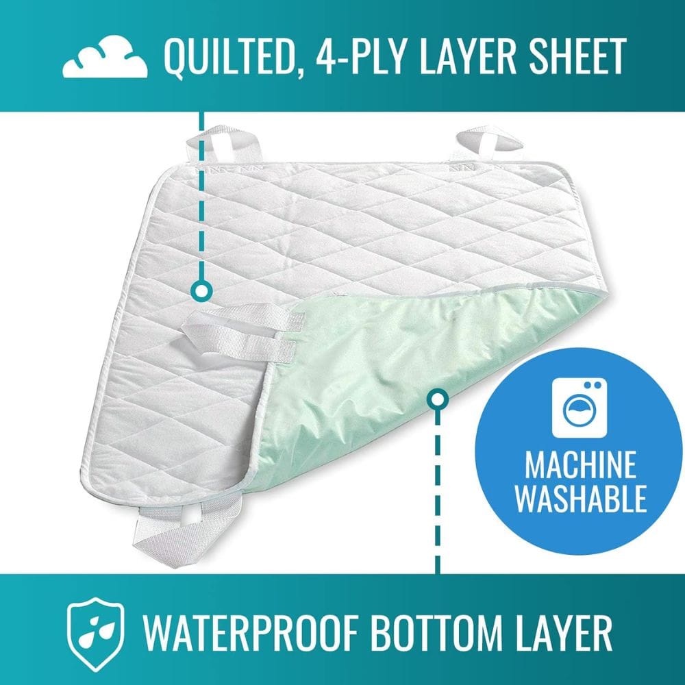 DMI® Waterproof Furniture and Bed Protector Pad with Straps, 4-Layer Protection, 28"x 36"