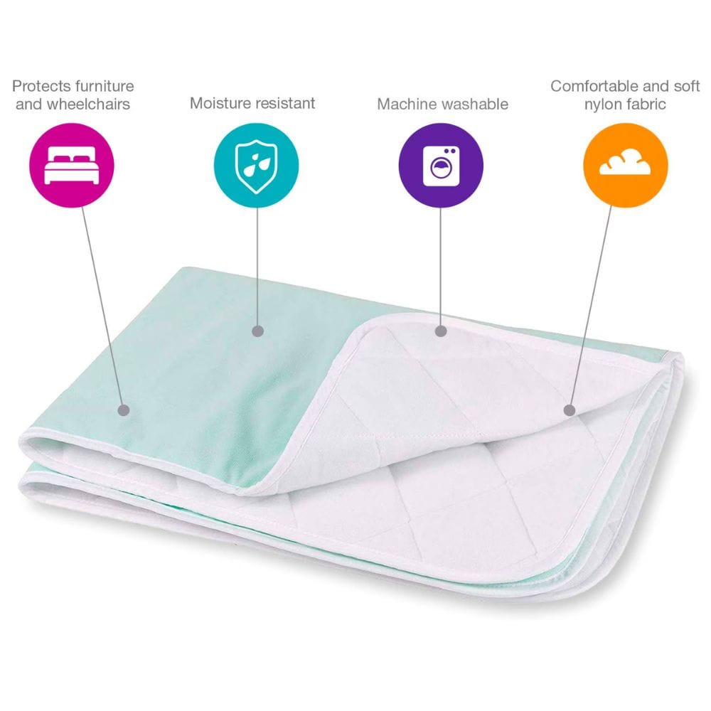 DMI Waterproof Furniture and Bed Protector Pad, 36 x 52 Inches, Green