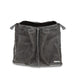 Black mesh laundry bag on a white background