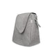 Gray backpack on a white background