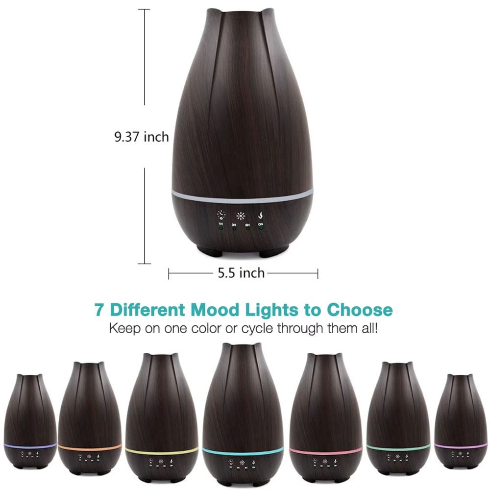 H+S - Essential Oil Aroma Diffuser, Brown 500mL
