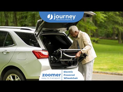 Journey Zoomer Lightweight Folding Power Chair Easy Transport